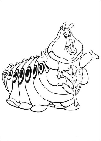 Caterpillar Heimlich Coloring page