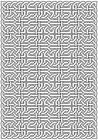 Celtic Knot Pattern Coloring page