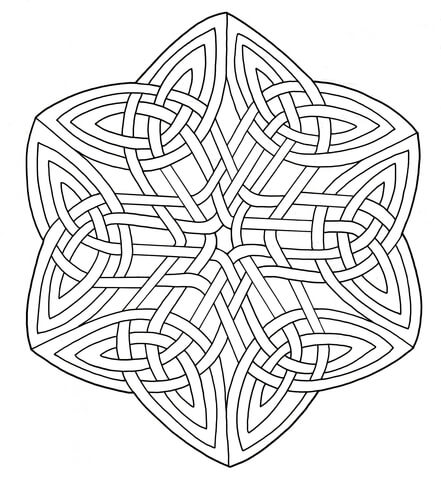 Celtic Knotwork Coloring page