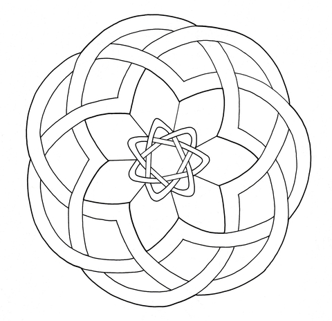 Celtic Knotwork Design Coloring page
