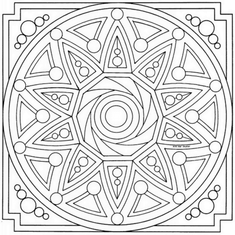 Celtic Mandala Coloring page