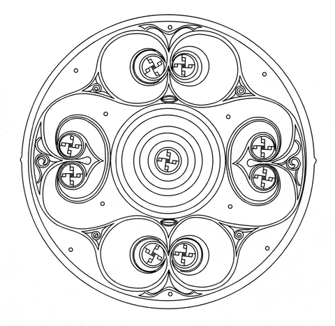 Celtic Mandala 2 Coloring page
