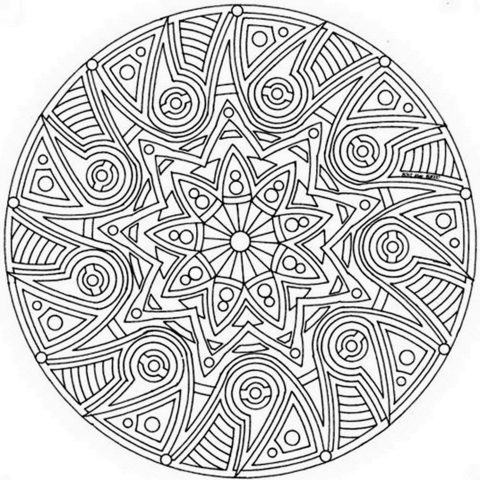 Celtic Mandala Coloring page