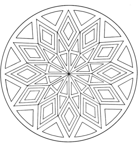 Celtic Mandala Coloring page