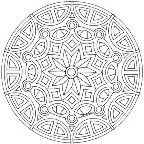 Celtic Mandala Coloring page