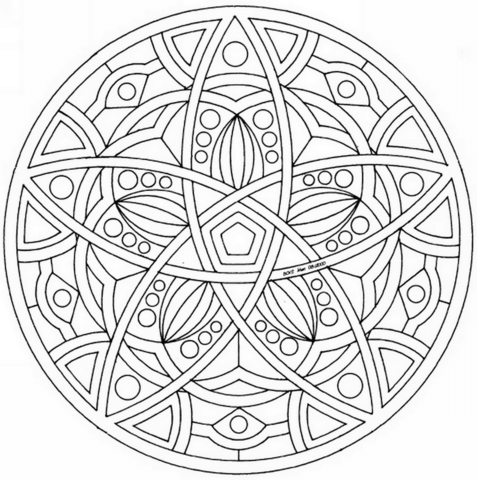 Celtic Mandala Coloring page