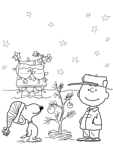 Charlie Brown Christmas Coloring page