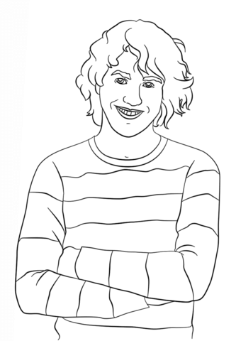 Chase Matthews from Zoey 101 Coloring page