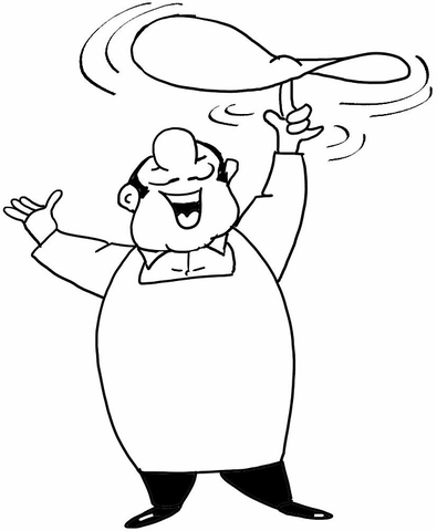 Cooking Chef  Coloring page