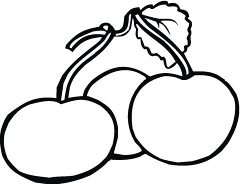 Cherry 7 Coloring page