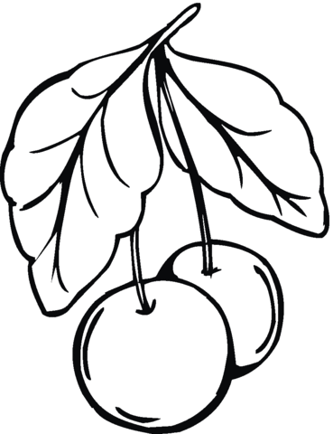 Cherry 9 Coloring page