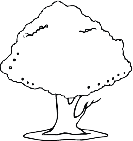 Big Cherry Tree Coloring page