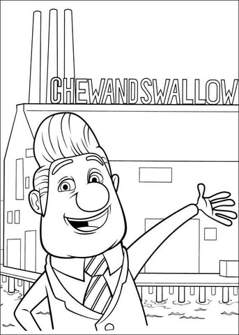 Chew And Swallow  Coloring page