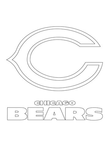 Chicago Bears Logo  Coloring page