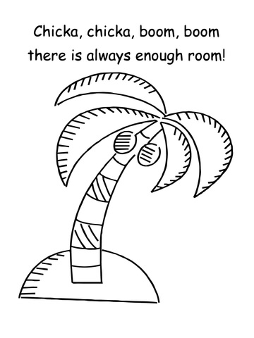Chicka Chicka Boom Boom There is Always Enough Room Coloring page