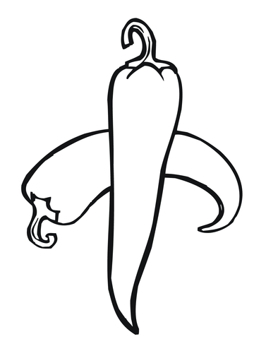 Chilli Pepper Coloring page