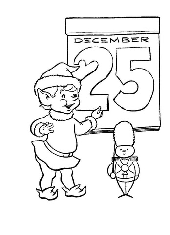 Christmas Day  Coloring page