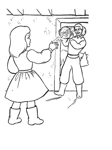 Christmas Eve In Bulgaria  Coloring page
