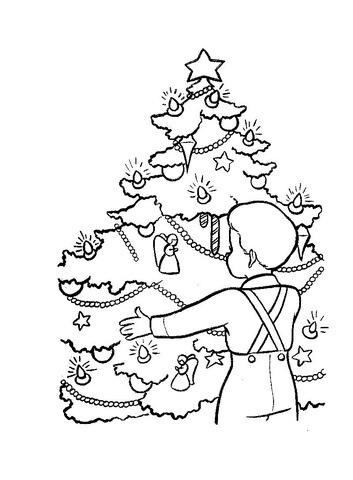 Christmas Eve In Germany  Coloring page