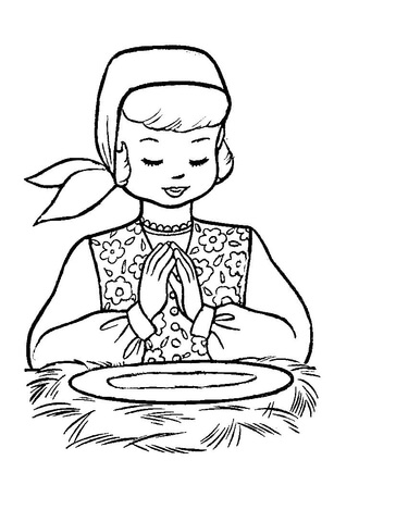 Christmas Eve In Poland  Coloring page