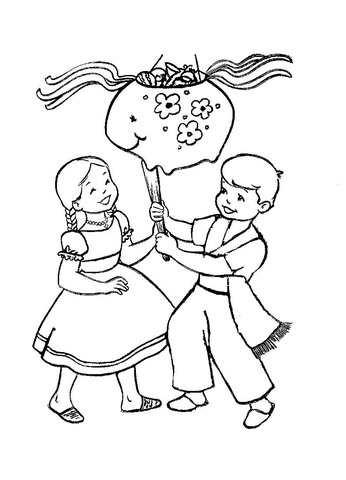 Christmas In Mexico  Coloring page