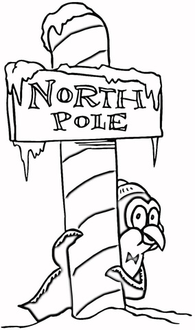 Christmas North Pole  Coloring page