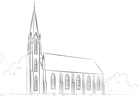 Church Coloring page