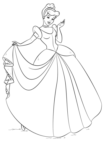 Cinderella Coloring page