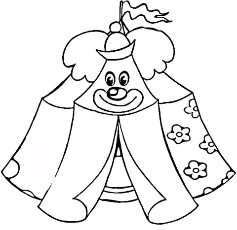 Circus Tent  Coloring page