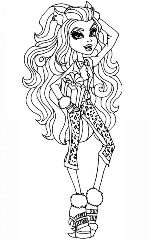 Clawdeen Sweet 1600 Coloring page