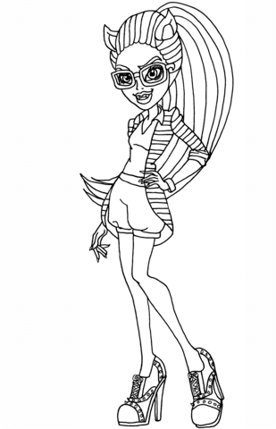 Clawdia Wolf Coloring page