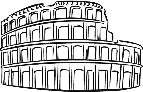 Colosseum  Coloring page