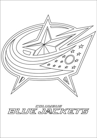 Columbus Blue Jackets Logo Coloring page