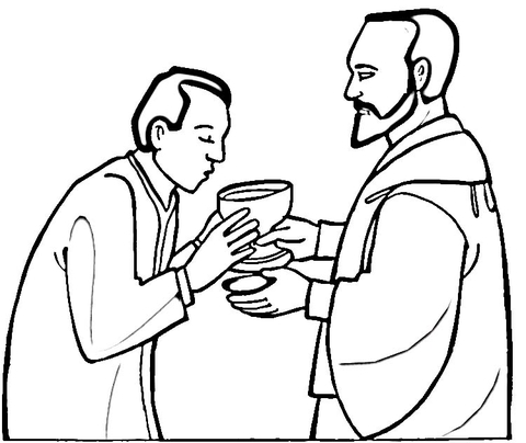 Communion Coloring page