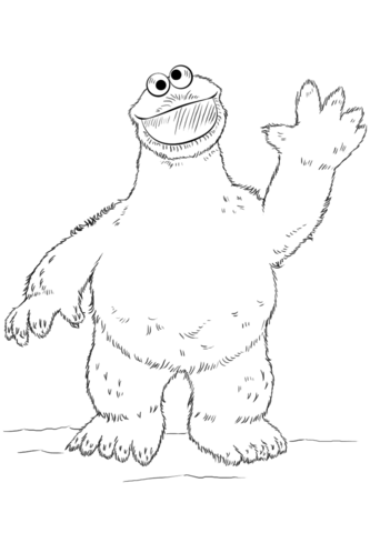 Cookie Monster Coloring page