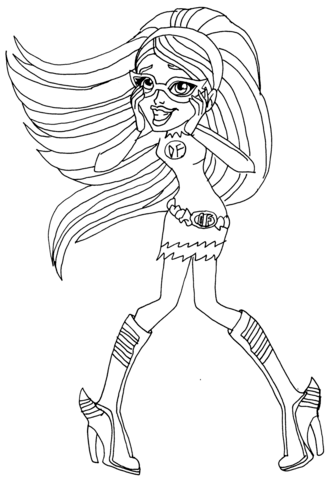 Cool Ghoulia Yelps Coloring page