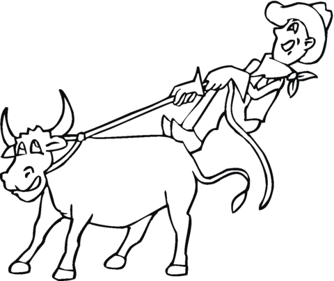 Cow 15 Coloring page