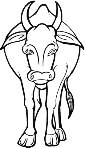 Cow 7 Coloring page