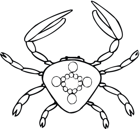 Crab Coloring page