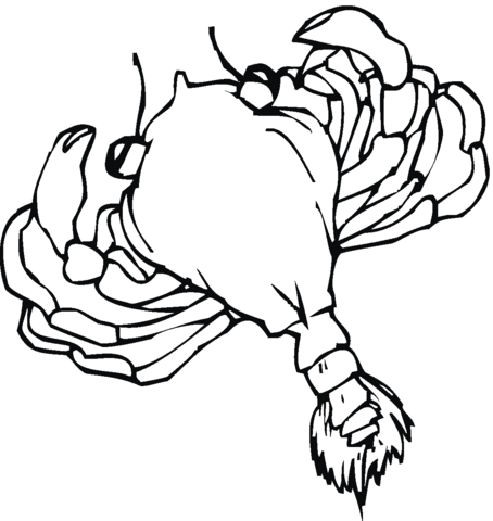 Crab Coloring page