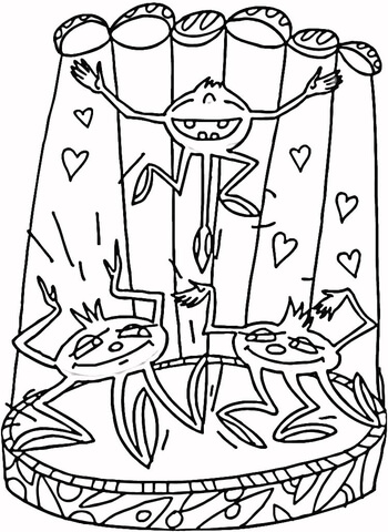 Creature from Mars  Coloring page