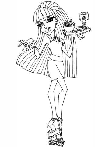 Creepetaria Cleo Coloring page