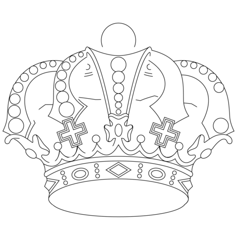 Royal Crown Coloring page