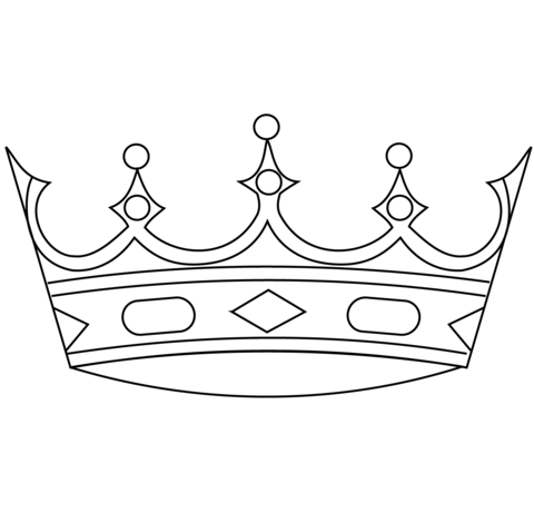 Crown Coloring page