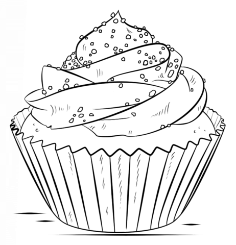 Cupcake Coloring page
