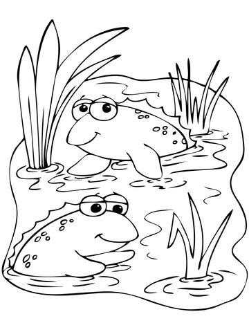Cute Mudskippers Coloring page