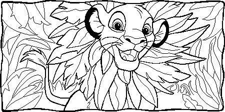 Cute Simba  Coloring page