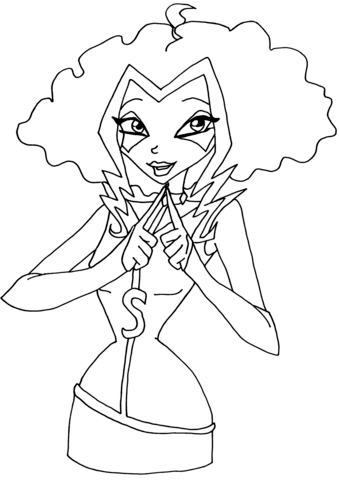 Cute Stormy Coloring page