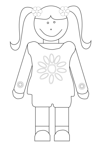 Daisy Girl Scout Coloring page