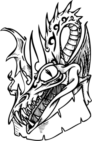 Dangerous Dragon Coloring page
